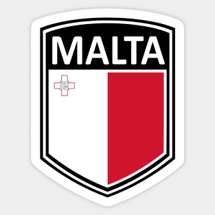 Flag Shield - Malta Sticker